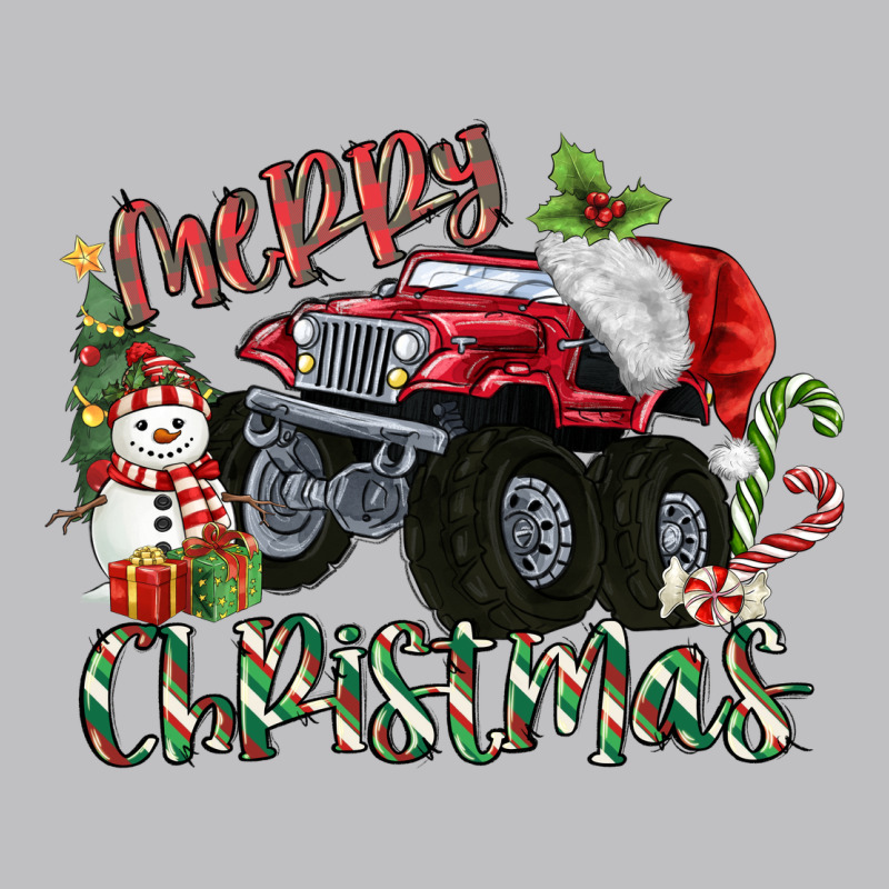 Merry Christmas Monster Truck Classic Tee by MaliasSmallBusiness | Teevron