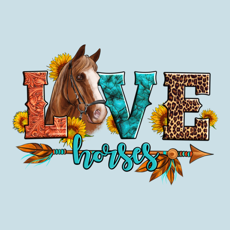 Love Horses  Leather Turquoise Leopard Ladies Tee by Artiststas | Teevron