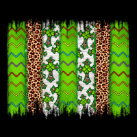 Western St. Patrick's Shamrock Cross Leopard Brushstroke Heavy Core Tee | Teevron
