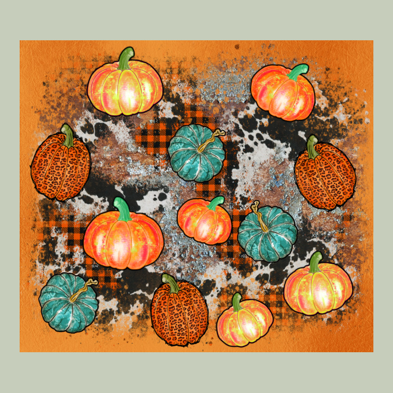 Cowhide Pumpkin Ladies Tee by AdoDesignShop | Teevron