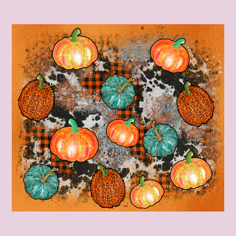 Cowhide Pumpkin Ladies Tee by AdoDesignShop | Teevron