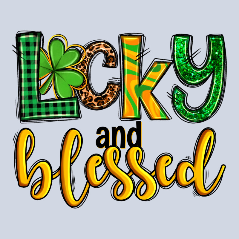 St. Patrick's Lucky And Blessed Premium Sweatshirt by OliviaCreatesArt | Teevron