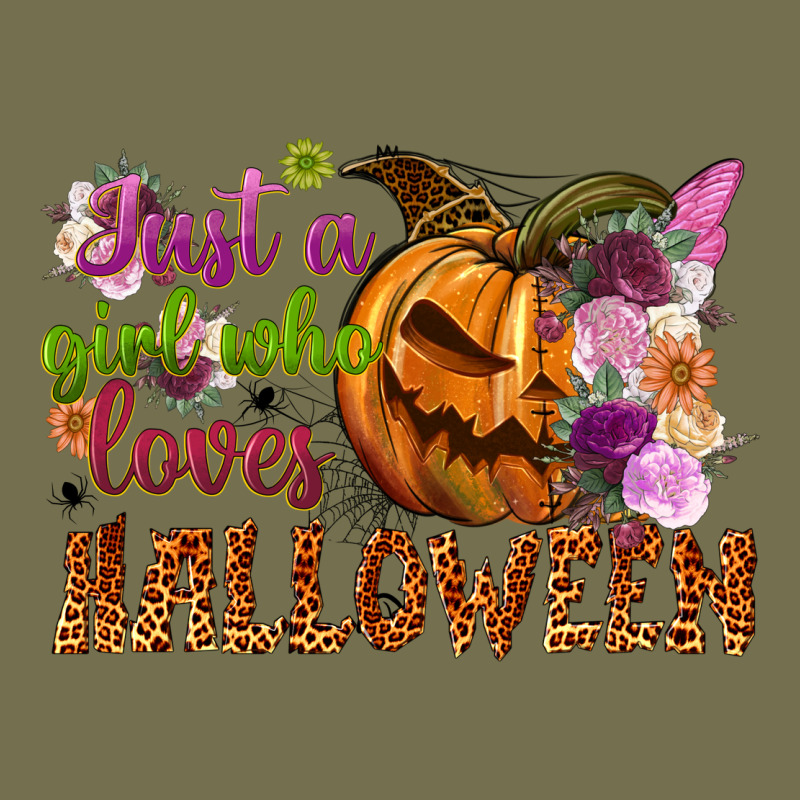 Just A Girl Who Loves Halloween Vintage Hoodie by NancyCooperArtShop | Teevron