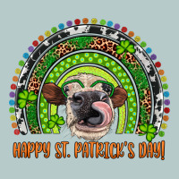 Western Happy St. Patrick's Day Cow Rainbow Heavy Core Tee | Teevron