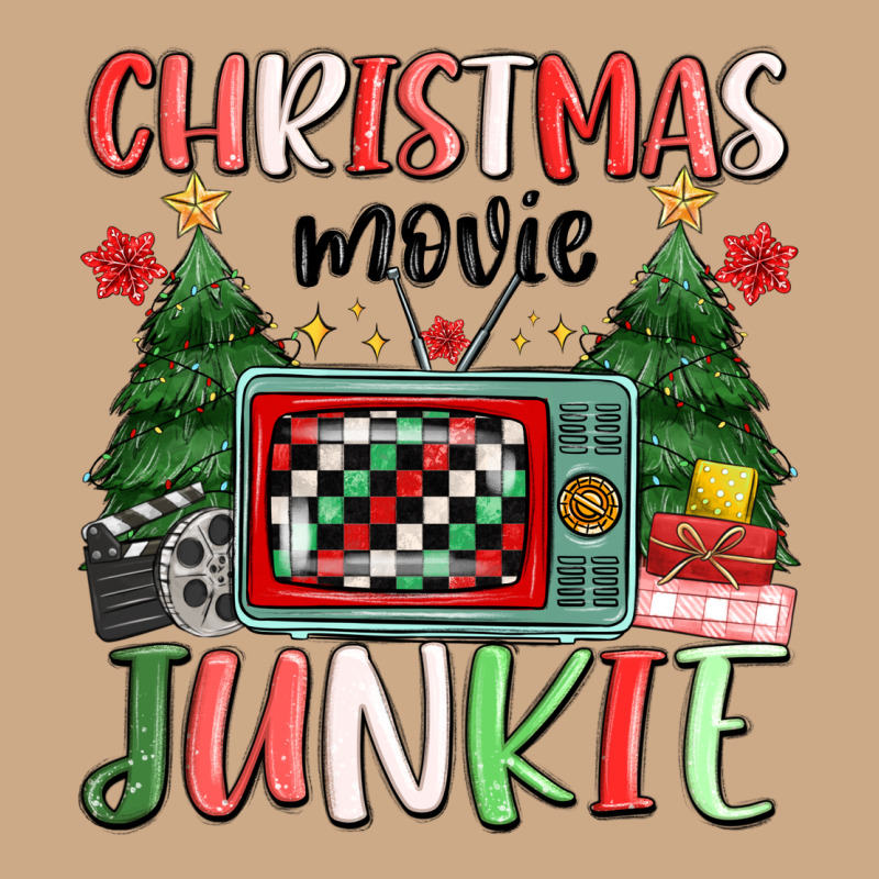 Christmas Movie Junkie Vintage Hoodie by MaliasSmallBusiness | Teevron