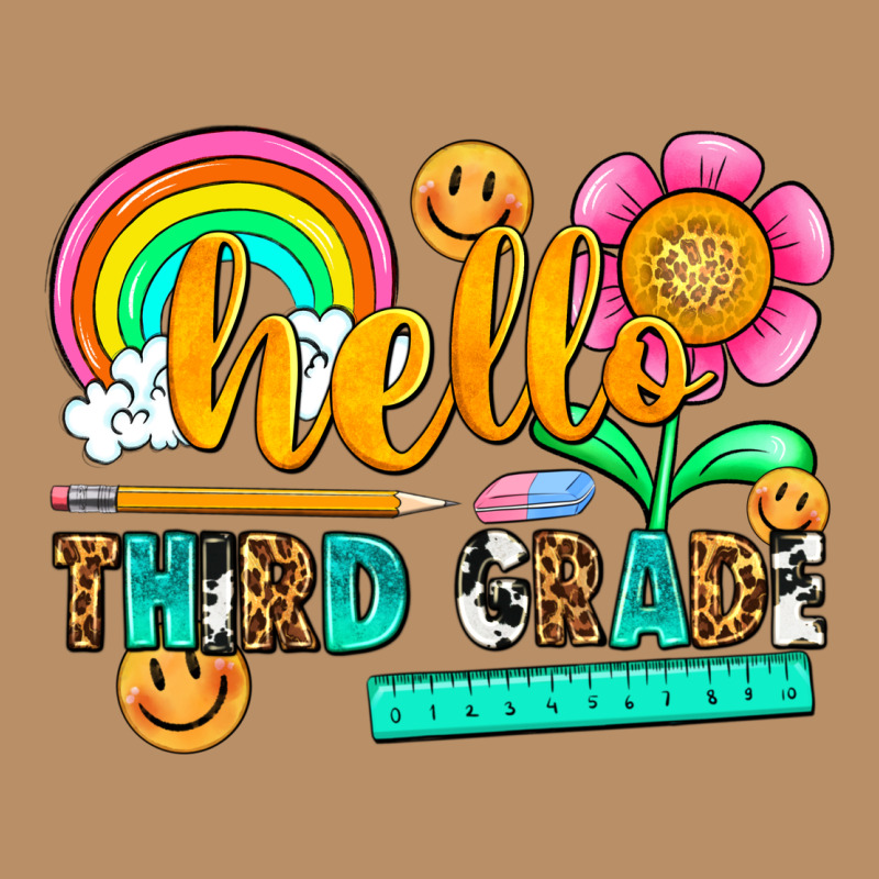 Hello Third Grade Vintage Hoodie by NancyCooperArtShop | Teevron