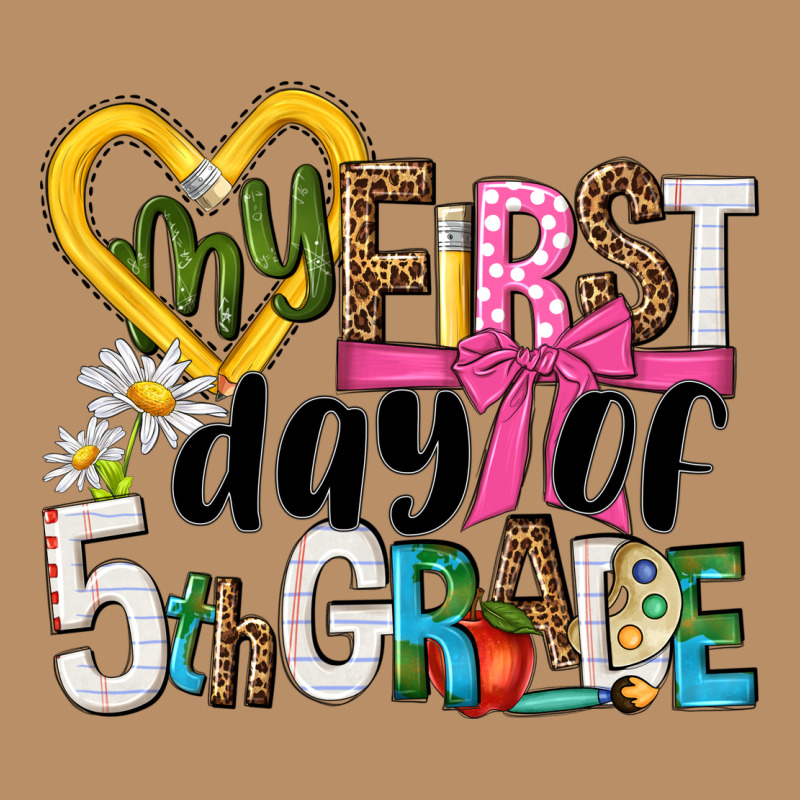 My First Day Of 5th Grade Vintage Hoodie by NancyCooperArtShop | Teevron
