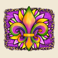 Mardi Gras Fleur De Lis Sunflower Leopard Ladies Tee | Teevron