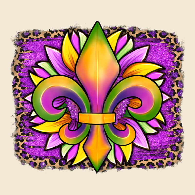 Mardi Gras Fleur De Lis Sunflower Leopard Ladies Tee by Artiststas | Teevron