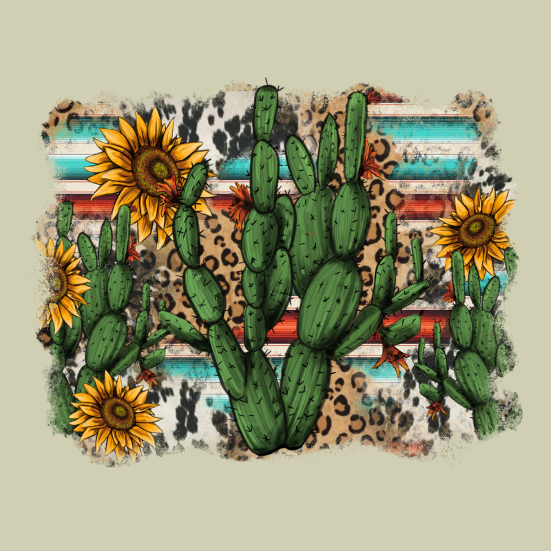 Serape Sunflowers Cactus Heavy Core Tee by AdoDesignShop | Teevron