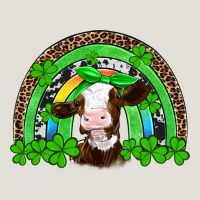 St Patricks Cow Rainbow Heavy Core Tee | Teevron