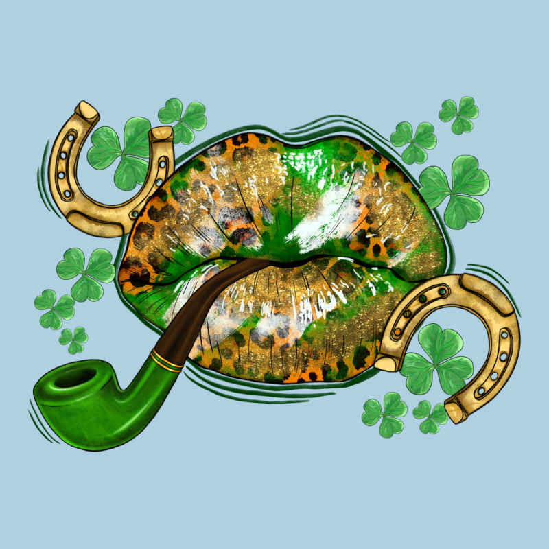 St. Patrick's Day Lips Premium Hoodie by CowGirlArtShop | Teevron