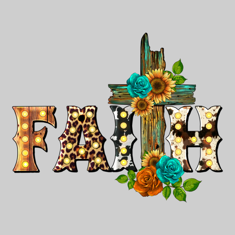 Faith With Cross Premium Tee by BarkalooDesign | Teevron
