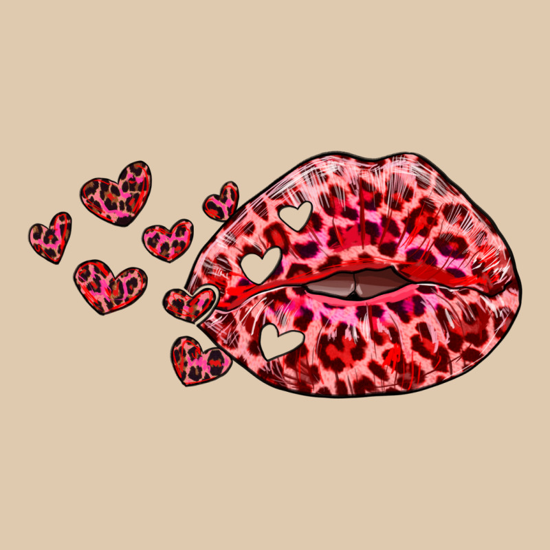 Kiss With Leopard And Hearts Heavyweight Sweatshirt by RanaPortraitStore | Teevron