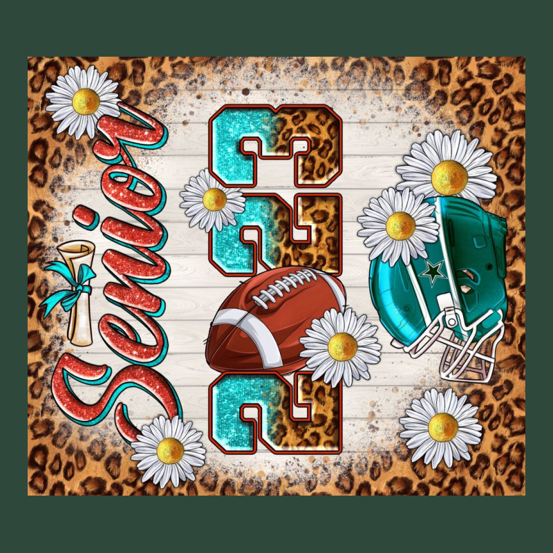 Senior 2023 Football Zipper Hoodie by TumblerDesignByShophia | Teevron