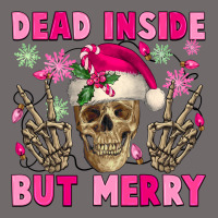 Dead Inside But Merry Pink Christmas Skeleton Urban Heavy Tee | Teevron