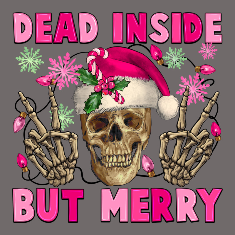 Dead Inside But Merry Pink Christmas Skeleton Urban Heavy Tee by NancyCooperArtShop | Teevron