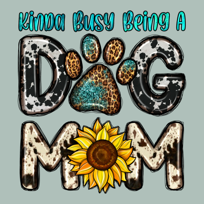 Kinda Busy Being A Dog Mom Heavyweight Hoodie by OliviaCreatesArt | Teevron