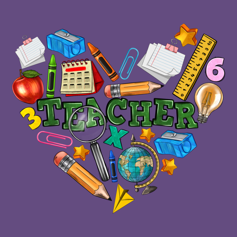 Teacher Heart Vintage Hoodie by NancyCooperArtShop | Teevron