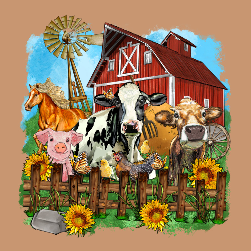 Farm Life Olivia Heavyweight Hoodie by OliviaCreatesArt | Teevron