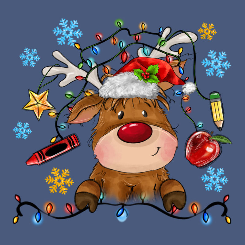 Christmas Deer School Vintage Hoodie by MaliasSmallBusiness | Teevron