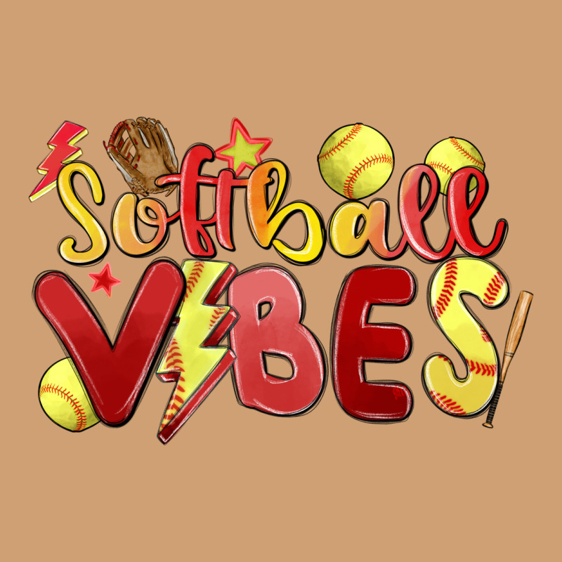 Softball Vibes Vintage Tee by MaliasSmallBusiness | Teevron