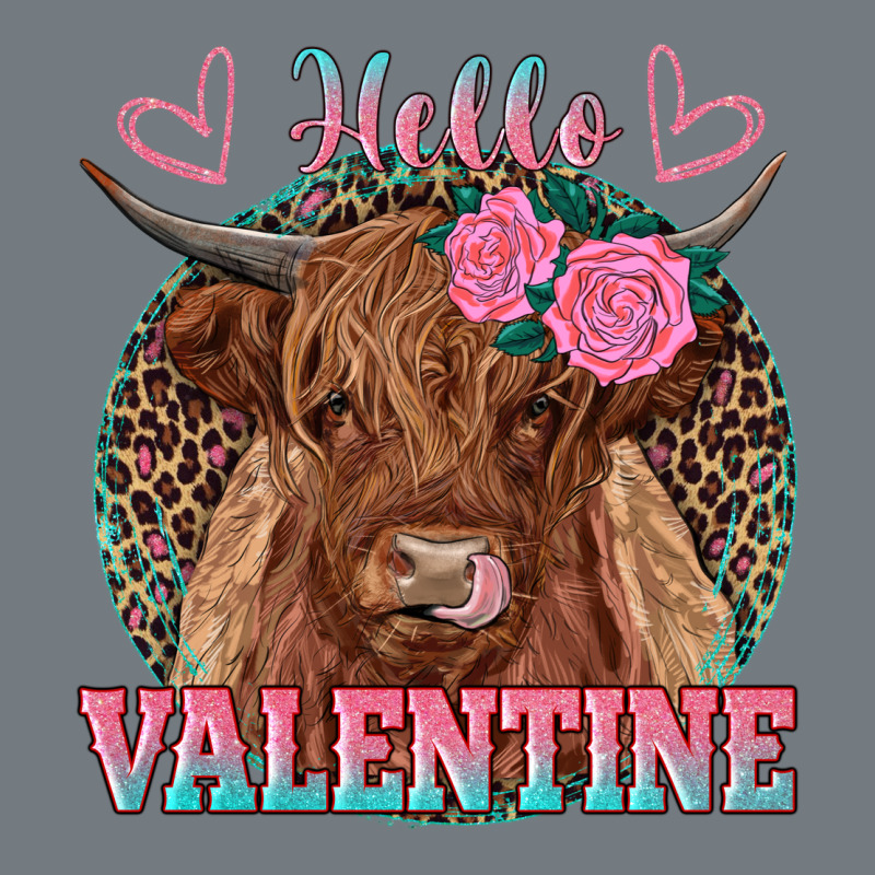 Hello Valentine Highland Cow Heavyweight Sweatshirt by RanaPortraitStore | Teevron