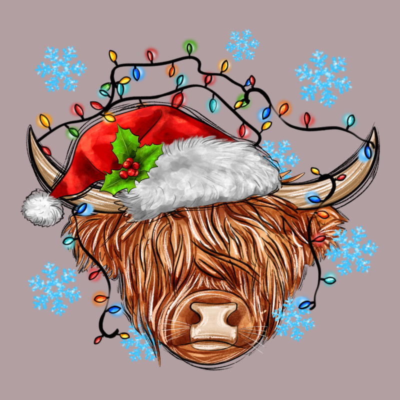 Christmas Cow Vintage Hoodie by MaliasSmallBusiness | Teevron