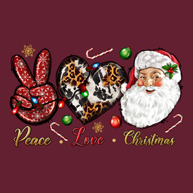 Peace Love Christmas Classic Tee by NancyCooperArtShop | Teevron