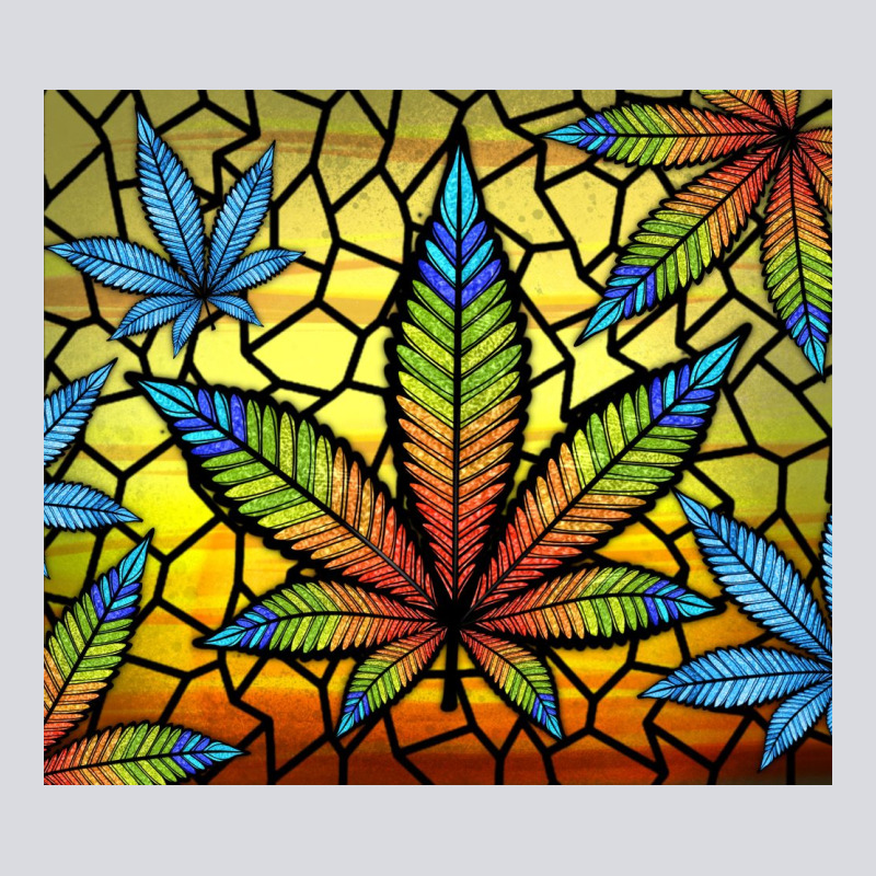 Stained Glass Weed Zipper Hoodie by TumblerDesignByShophia | Teevron