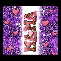 Purple Leopard Pink Mama Hearts Heavy Core Tee | Teevron