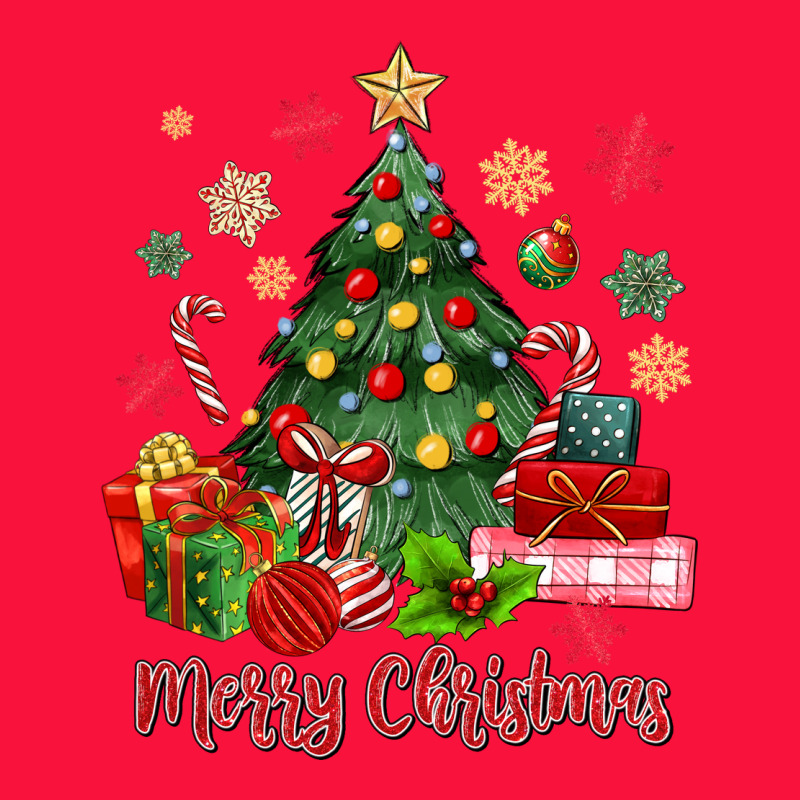Merry Christmas Tree With Gift Box Classic Tee by MaliasSmallBusiness | Teevron