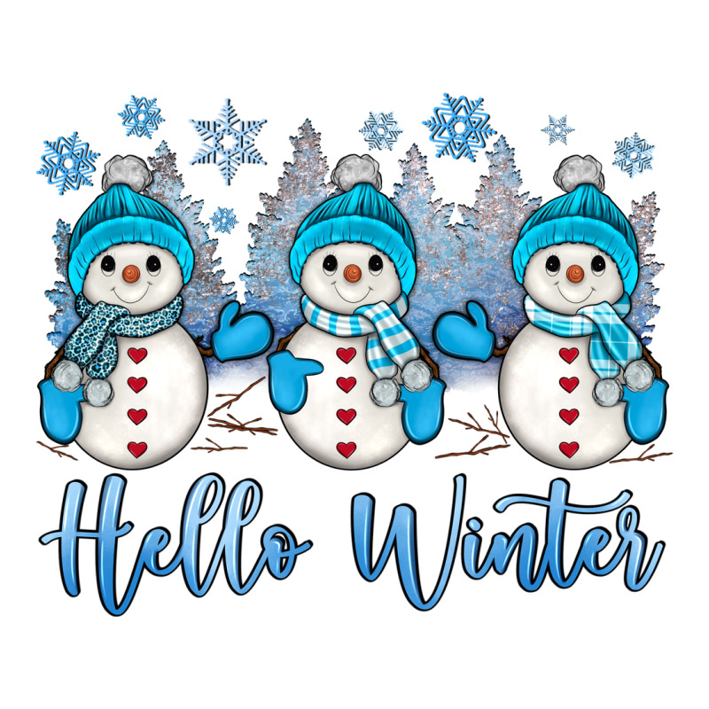 Snowman Hello Winter Premium Tee by JahusDesignShop | Teevron