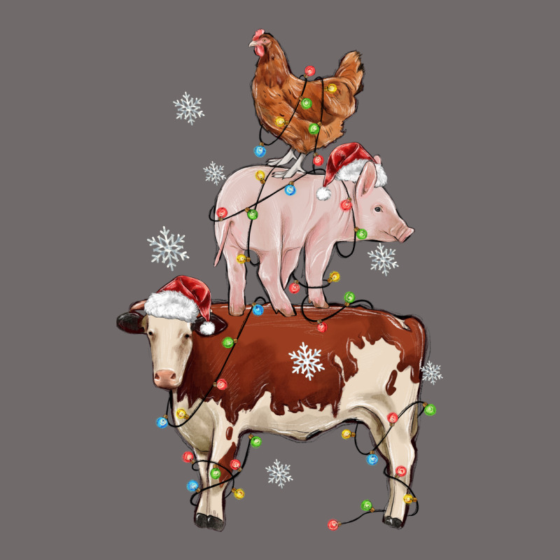 Merry Christmas Farm Animals Urban Heavy Tee by MaliasSmallBusiness | Teevron