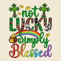 Western St. Patrick's Day Cross Not Lucky Simply Blessed Ladies Tee | Teevron