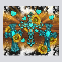 Western Crosses And Sunflowers Zipper Hoodie | Teevron
