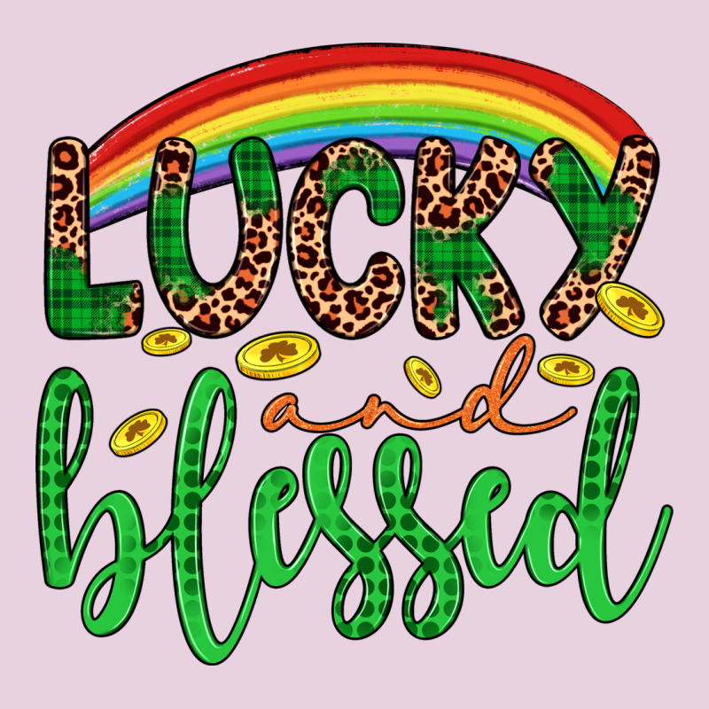 Western St. Patrick's Rainbow Lucky And Blessed Ladies Tee by Artiststas | Teevron