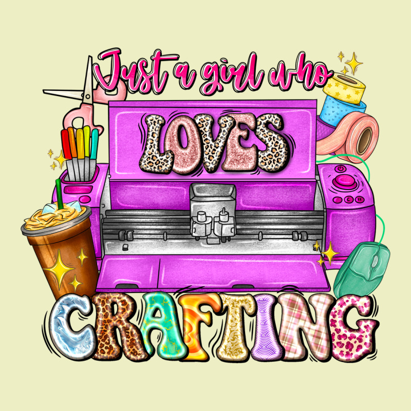 Just A Girl Who Loves Crafting Urban Hoodie by CowhideDigitalArt | Teevron