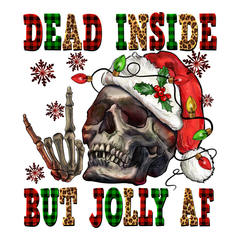 Dead Inside But Jolly Af Urban Heavy Tee by NancyCooperArtShop | Teevron