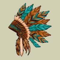 Native American Indian Headdress Heavy Core Tee | Teevron
