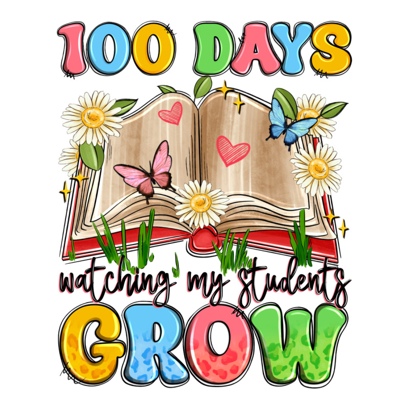 100 Days Watching My Students Grow Long Sleeve Tee by Artiststas | Teevron