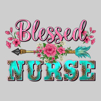Western Blessed Nurse Pink Floral Arrow Premium Tee | Teevron