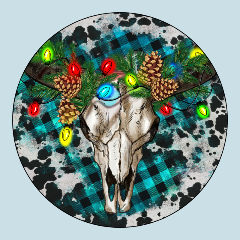 Bull Skull Christmas Ladies Tee by RanaPortraitStore | Teevron