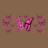 Floral Breast Cancer Butterfly Premium Tee | Teevron