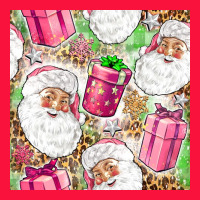 Pink Christmas Santa Claus And Gift Box Classic Tee | Teevron