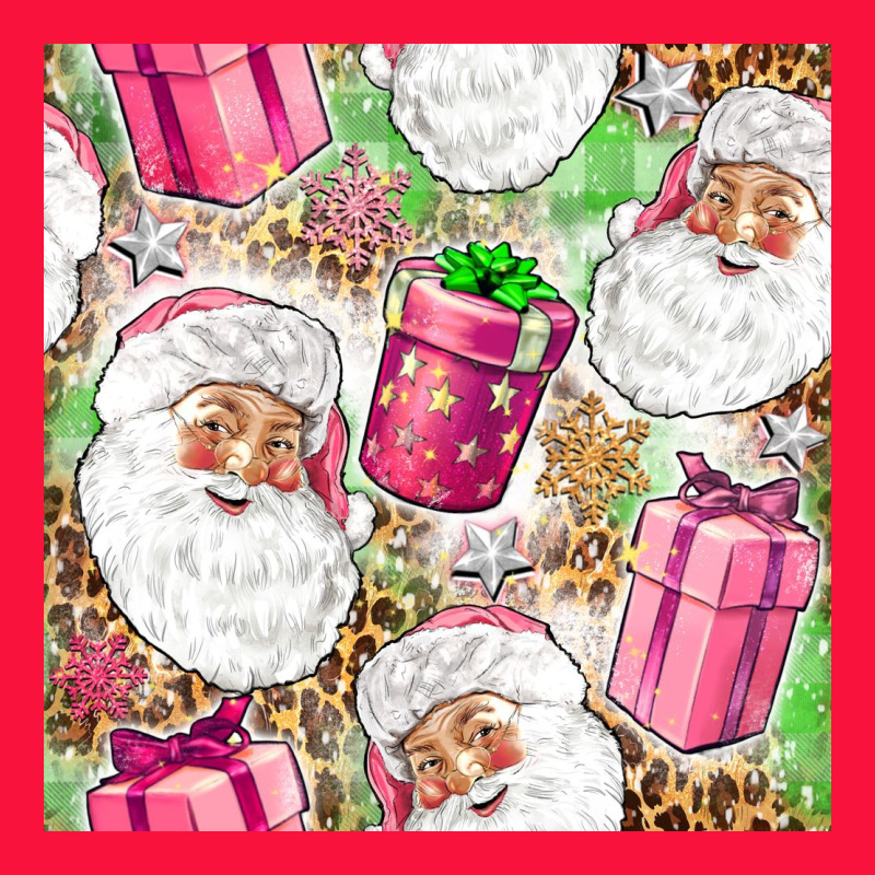 Pink Christmas Santa Claus And Gift Box Classic Tee by NancyCooperArtShop | Teevron