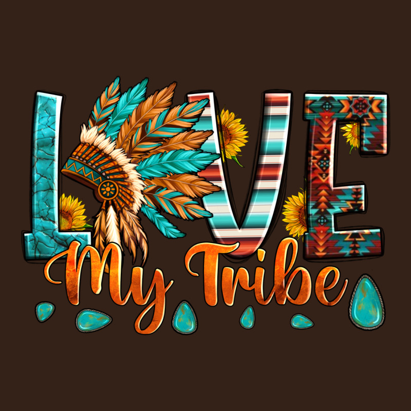 Love My Tribe Native American Indian Headdress Heavy Core Tee by Artiststas | Teevron
