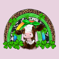 St Patricks Cow Rainbow Ladies Tee | Teevron