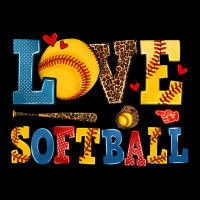 Love Softball Heavy Core Tee | Teevron
