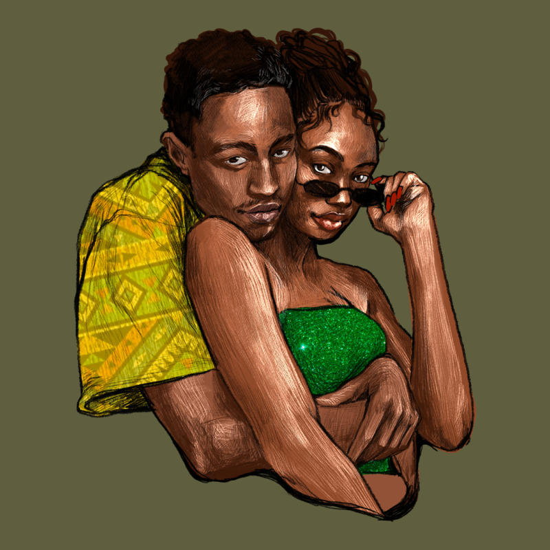 Black Couple Vintage Tee by NancyCooperArtShop | Teevron